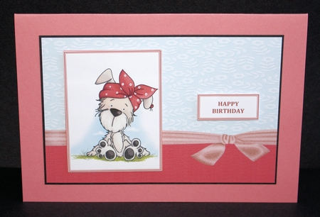 SASSY PUP 1 MULTI-USE CARD FRONT by Marion Kimberley-Scott