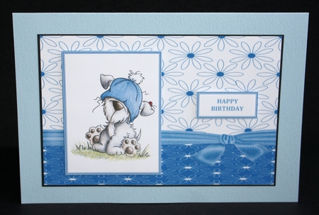 SASSY PUP 2 MULTI-USE CARD FRONT by Marion Kimberley-Scott
