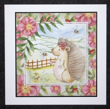 Hedgehog and Bees by Marion Kimberley-Scott