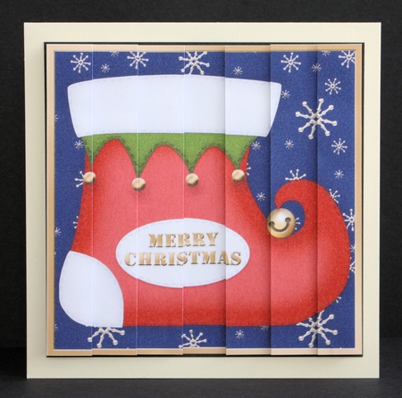 Merry Christmas Stocking Side Stacker Topper by Marion Kimberley-Scott