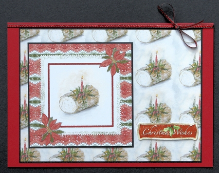  YULE LOG - Christmas Background Paper With Commercial Use by Marion Kimberley-Scott