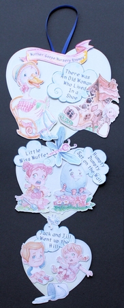 Mother Goose Nursery Rhymes  Hanging Hearts Trio by Marion Kimberley-Scott