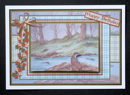 Otter On The Riverbank by Marion Kimberley-Scott