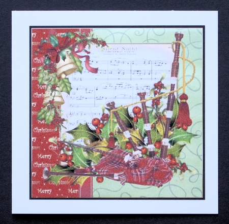 7x7 the Christmas bagpipes mini kit by Marion Kimberley-Scott