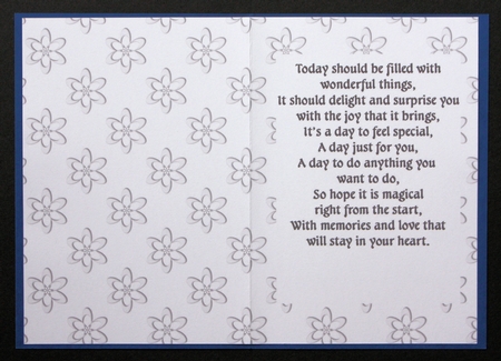 Birthday Verse Insert 2 (Ink Saving) by Marion Kimberley-Scott