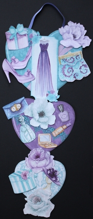 La Boutique Hanging Hearts Trio by Marion Kimberley-Scott