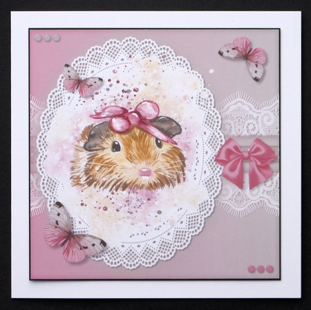 Guinea Pig and Butterflies by Marion Kimberley-Scott