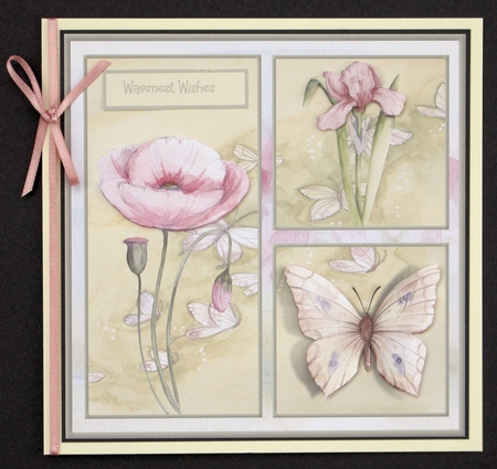 Poppy, iris and butterfly by Marion Kimberley-Scott