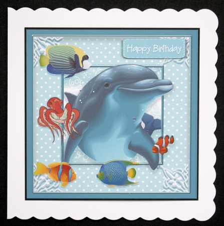 A Day in the Sea Card Topper  by Marion Kimberley-Scott