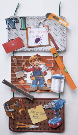 Not so Handy-Man! Hanging Signs Trio by Marion Kimberley-Scott