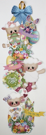 Little Lambs - Hanging Easter Eggs Trio by Marion Kimberley-Scott