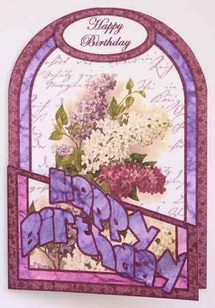 Cutaway Vintage lilacs by Marion Kimberley-Scott