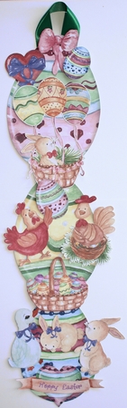 Hoppy Easter - Hanging Easter Eggs Trio by Marion Kimberley-Scott