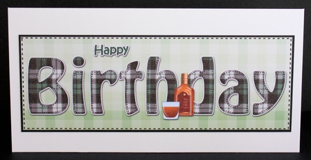 Large DL HAPPY BIRTHDAY 3D decoupage by Marion Kimberley-Scott