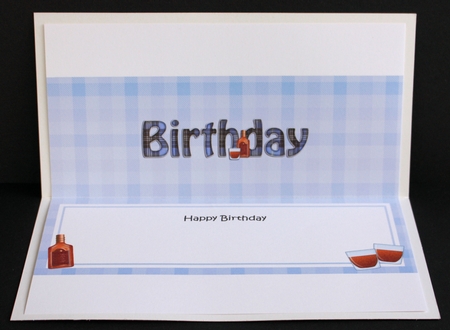 Large DL HAPPY BIRTHDAY insert by Marion Kimberley-Scott