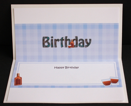 Large DL HAPPY BIRTHDAY insert by Marion Kimberley-Scott