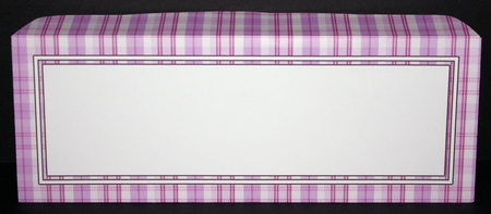 Mini DL (80 x 215mm) Tartan Plaid envelope by Marion Kimberley-Scott