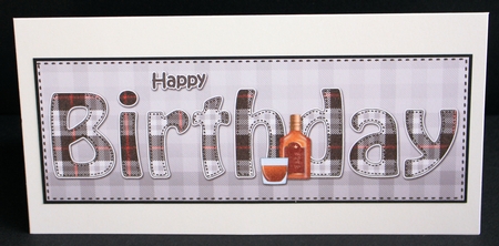 Large DL HAPPY BIRTHDAY 3D decoupage by Marion Kimberley-Scott