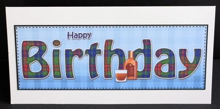Large DL HAPPY BIRTHDAY 3D decoupage by Marion Kimberley-Scott