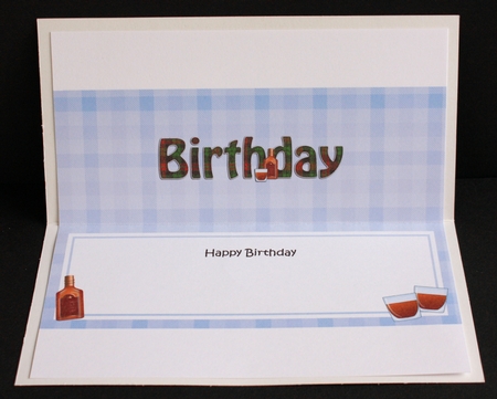 Large DL HAPPY BIRTHDAY insert by Marion Kimberley-Scott