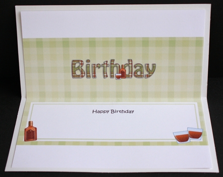 Large DL HAPPY BIRTHDAY insert by Marion Kimberley-Scott