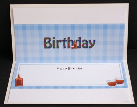 Large DL HAPPY BIRTHDAY insert by Marion Kimberley-Scott