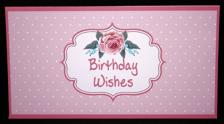 Spring Bloom Gift Voucher/Money Wallet/Pocket -  Birthday Wishes by Marion Kimberley-Scott
