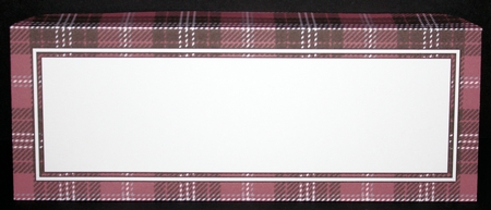 Mini DL (80 x 215mm) Tartan Plaid envelope by Marion Kimberley-Scott