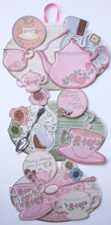 Time for Tea - Hanging Oval Plaques Trio by Marion Kimberley-Scott