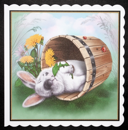 Bunny in a Tub (Easter) by Marion Kimberley-Scott