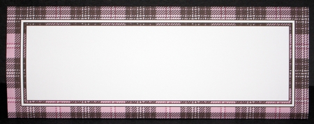 10 Mini Dl (80 x 215mm) Tartan Envelope Kit by Marion Kimberley-Scott