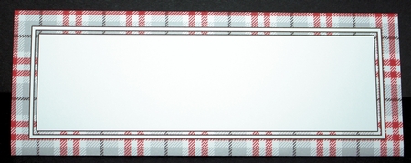 10 Mini Dl (80 x 215mm) Tartan Envelope Kit by Marion Kimberley-Scott