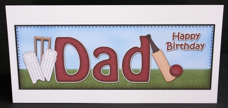 Large DL Happy Birthday DAD 3D decoupage by Marion Kimberley-Scott