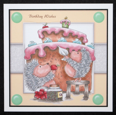Cake is Hedgehogs Happy Place by Marion Kimberley-Scott
