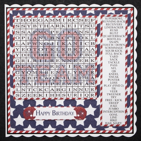 Wordsearch American Football by Marion Kimberley-Scott
