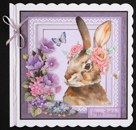 Beautiful Water Color Rabbit 8x8 Mini Kit  by Marion Kimberley-Scott