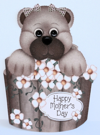 Teddy Bear Bearly Beautiful Card Topper, Inner, Verse & More by Marion Kimberley-Scott