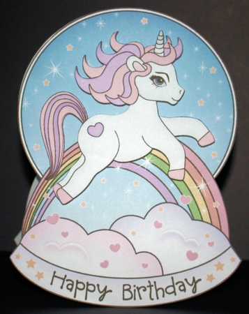 3D Shaped Rocking Card Mini Kit  -  Cute Little Unicorn Sparkle by Marion Kimberley-Scott