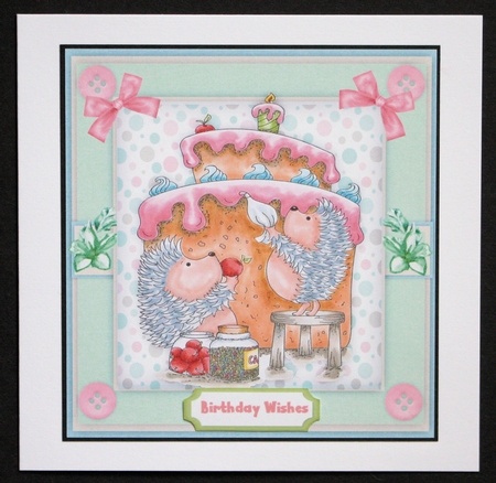 Cake is Hedgehogs Happy Place  by Marion Kimberley-Scott