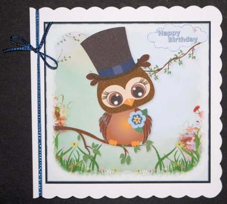 Gentleman Owl Birthday or Fathers Day Mini Kit by Marion Kimberley-Scott