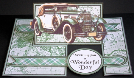 IMP Green vintage car by Marion Kimberley-Scott