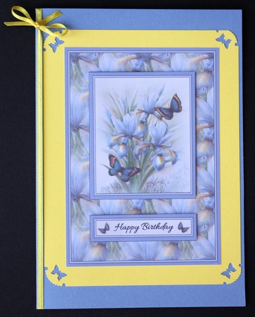 Lovely Blue Watercolor Flowers by Marion Kimberley-Scott