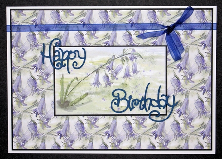 BLUEBELL BACKGROUND/BACKING PAPER: A4 With Commercial Use by Marion Kimberley-Scott