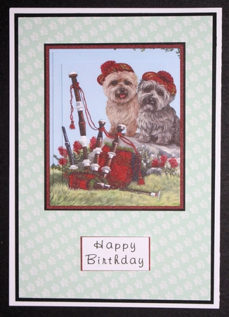 Dogs & Bagpipes Pyramid by Marion Kimberley-Scott