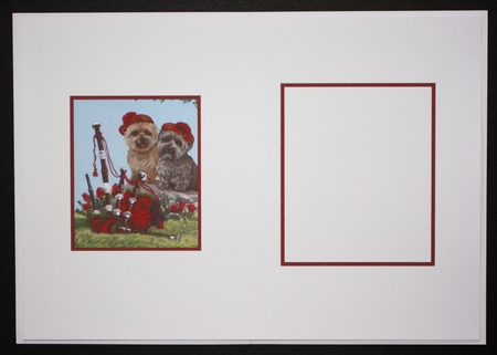 Dogs & Bagpipes  Blank Insert by Marion Kimberley-Scott