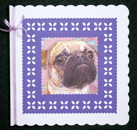 Gorgeous Painted Pug 8x8 by Marion Kimberley-Scott