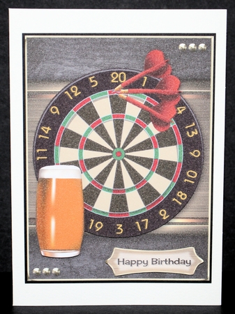 Games Night Darts Birthday Fathers Day  by Marion Kimberley-Scott