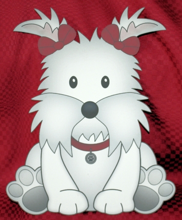 3D Cute Canine Treat Box Gift Set Mini Kit - Little Westie Dog Jess by Marion Kimberley-Scott