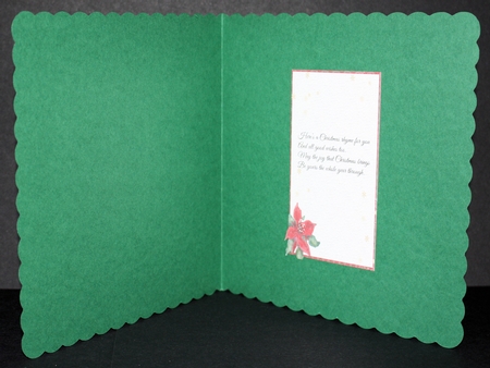 CHRISTMAS POINSETTIA: 2 Christmas Poinsettia Inserts, (One with Verse, One Blank), Bonus Gift Tag, & Commercial Use by Marion Kimberley-Scott