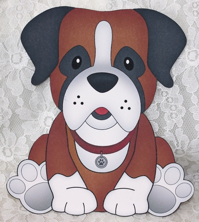 3D Cute Canine Treat Box Gift Set Mini Kit - Little Boxer Dog Bruiser by Marion Kimberley-Scott